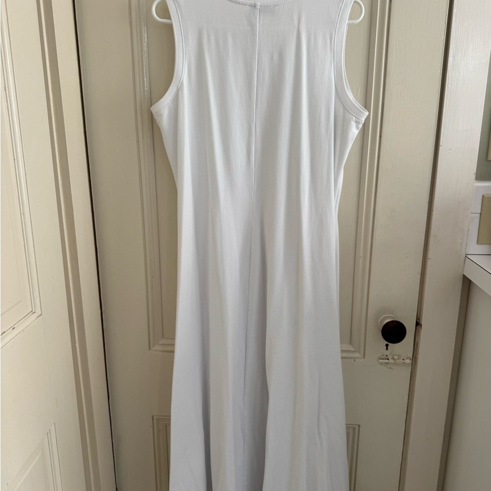 Magaschoni White Sleeveless Maxi Dress